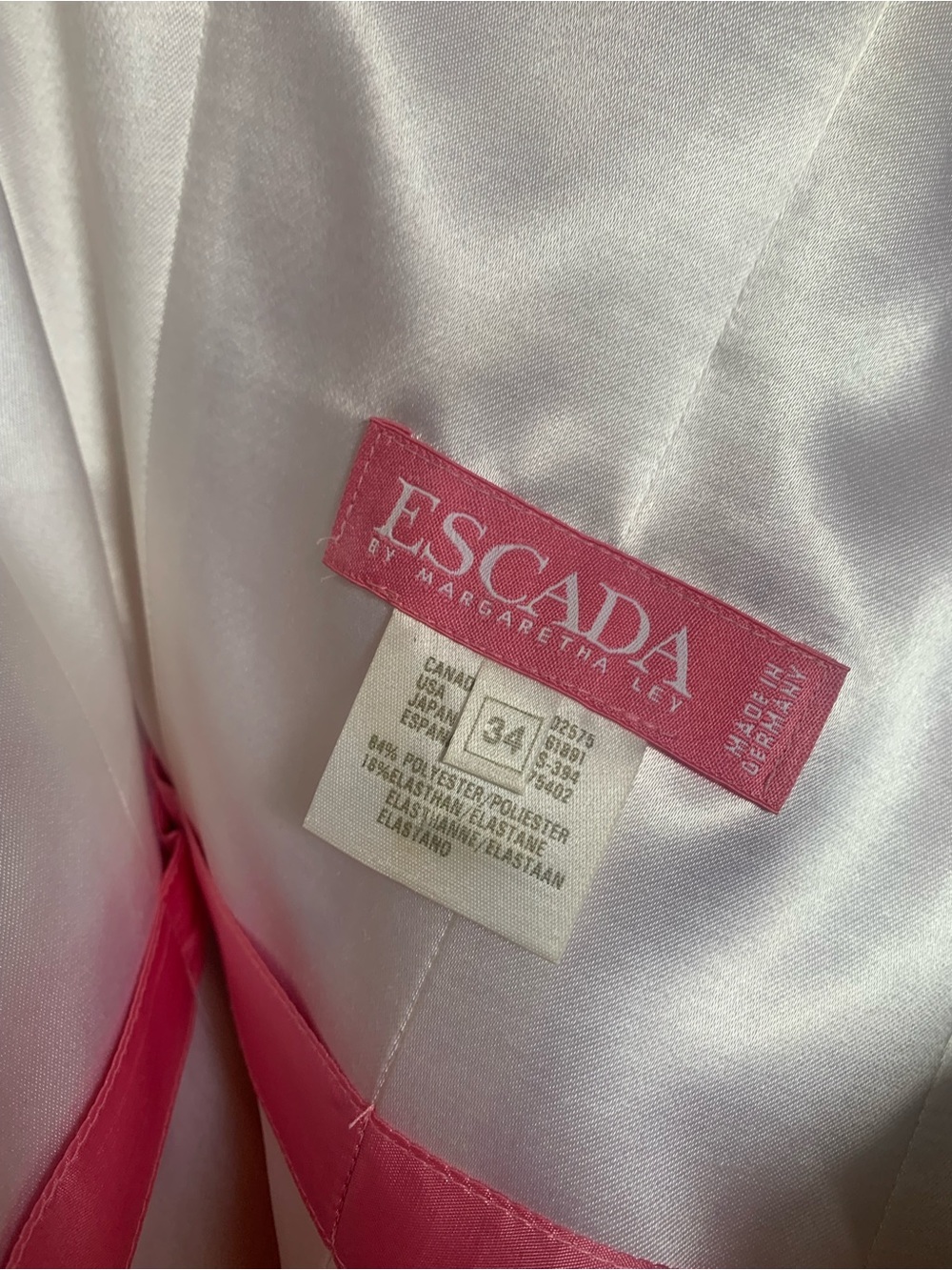 Escada Pink Iridescent Sequin Strapless Mini Dress - Picture 5 of 8